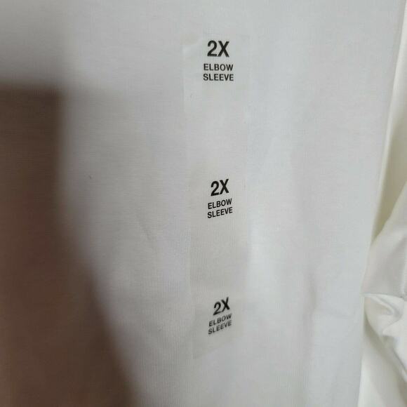 Karen Scott Cotton V-Neck Top Pullover Button 2X - Picture 4 of 6